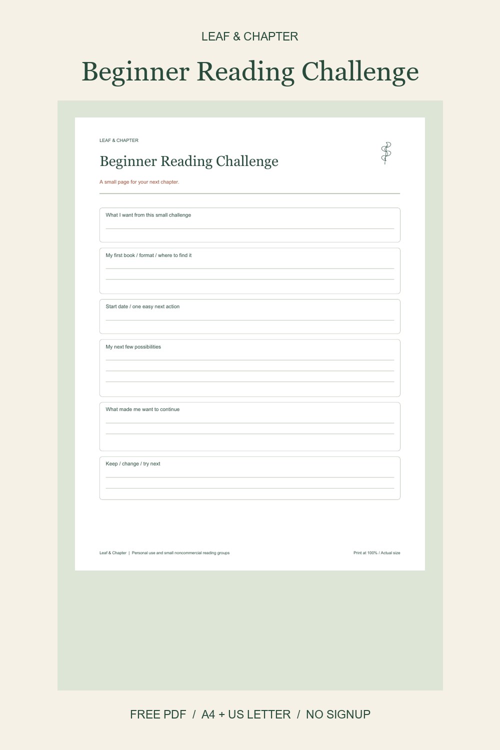 Pinterest image for Beginner Reading Challenge
