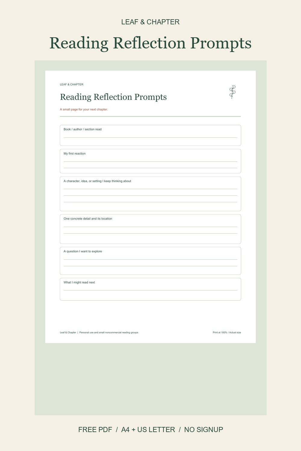 Pinterest image for Reading Reflection Prompts